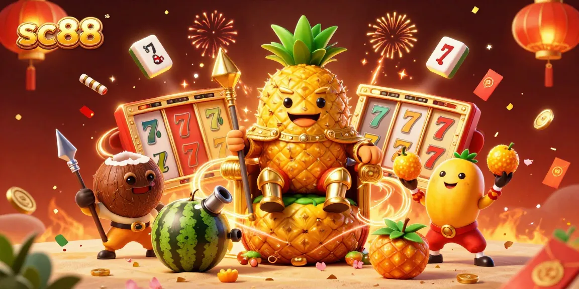 Experience the thrill of winning with sc88 slots and casino games in a vibrant 3D illustration