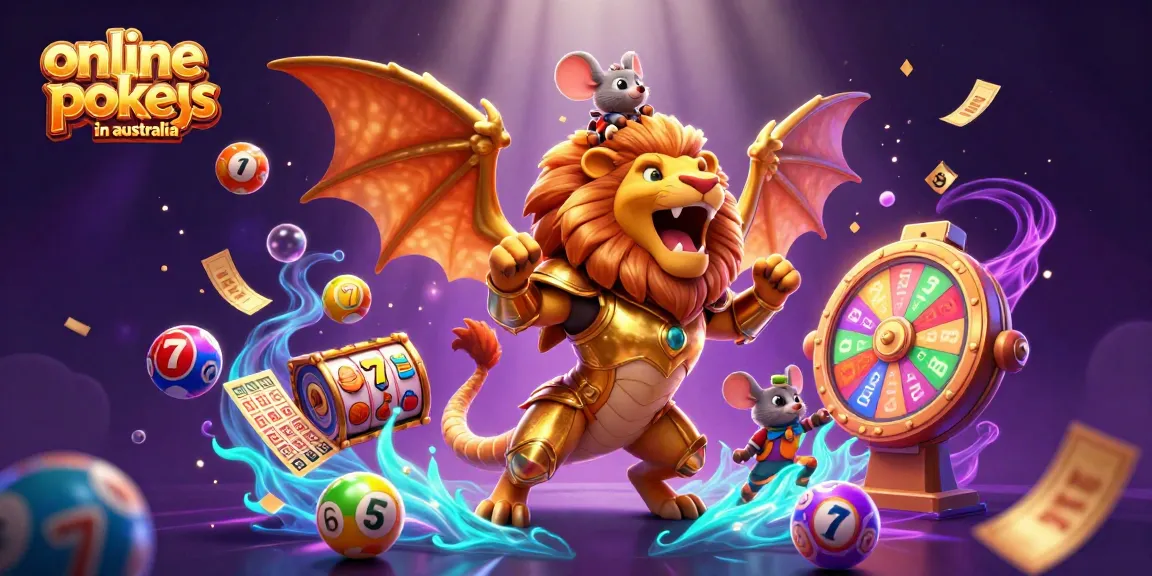 Experience thrilling online pokies in Australia with exciting slot games and vibrant animations.