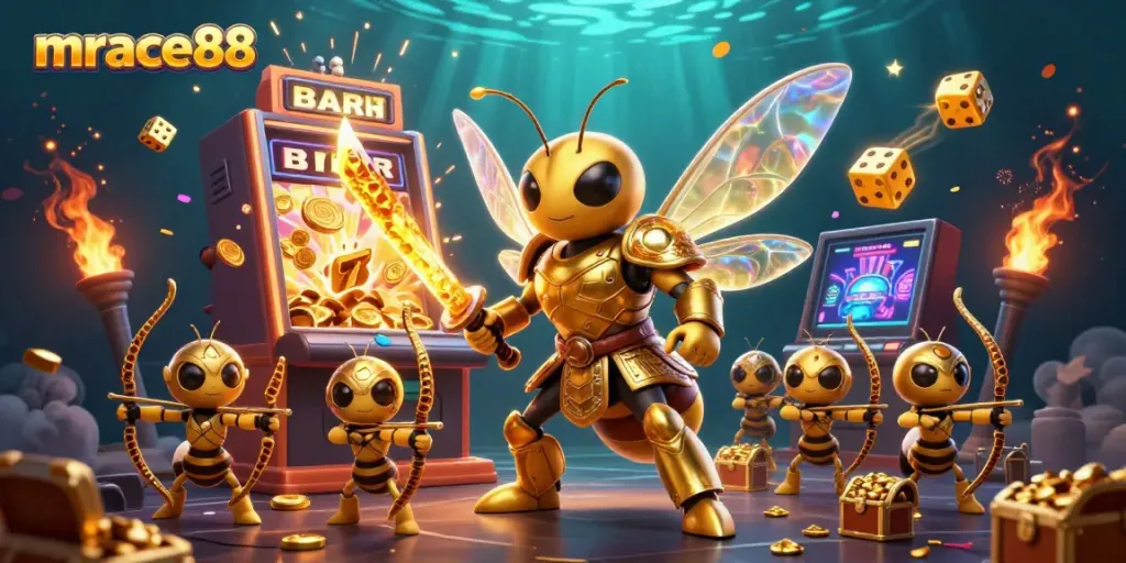 Engage with mrace88's vibrant casino world featuring jackpots and dynamic gaming elements.